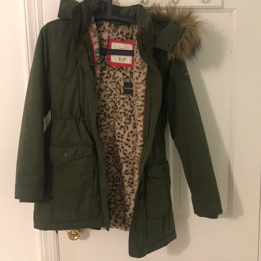 Abercrombie army green jacket